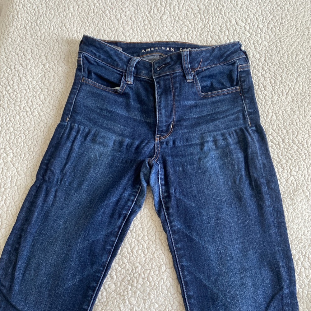 American Eagle Outfitters High Rise Blue Jeans